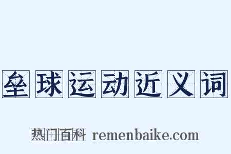 垒球运动近义词是什么意思的图片